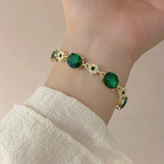 Forest Dew Emerald Bracelet