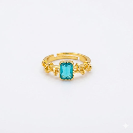 Caribbean Blue Link Ring