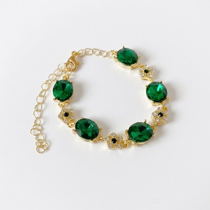 Forest Dew Emerald Bracelet